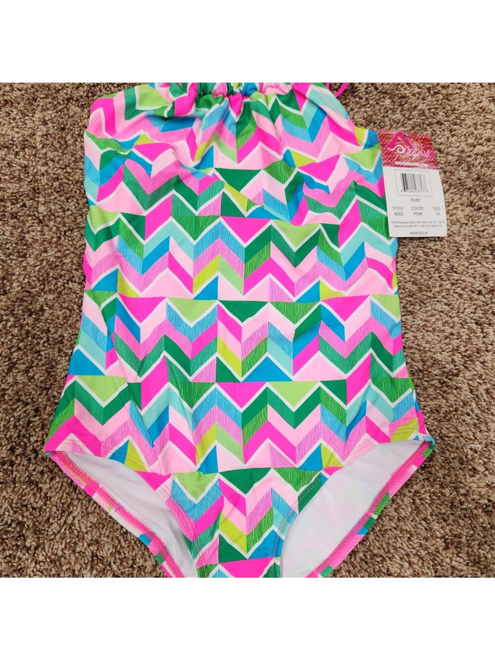 Kanu Surf swimsuit sz 14 NWT MSRP $33